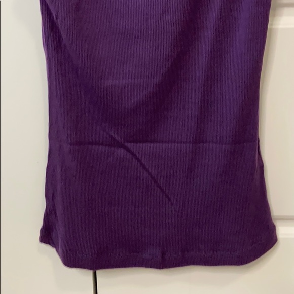 BCBG sequin trimmed purple tank top small - Picture 8 of 9